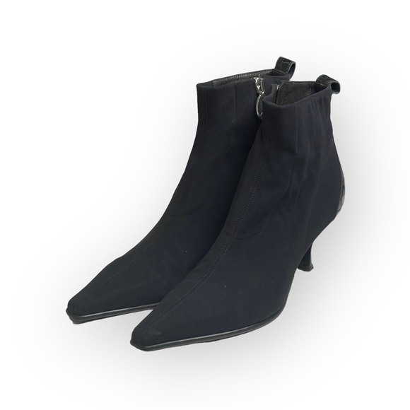 Donald Pliner ☀︎︎ Lola Kitten Heel Sock Ankle Booties ☀︎︎ Croc Embossed ☀︎︎ 7M - Picture 6 of 16